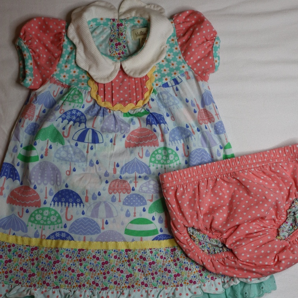 Matilda Jane Umbrella Dress + Diaper Cover